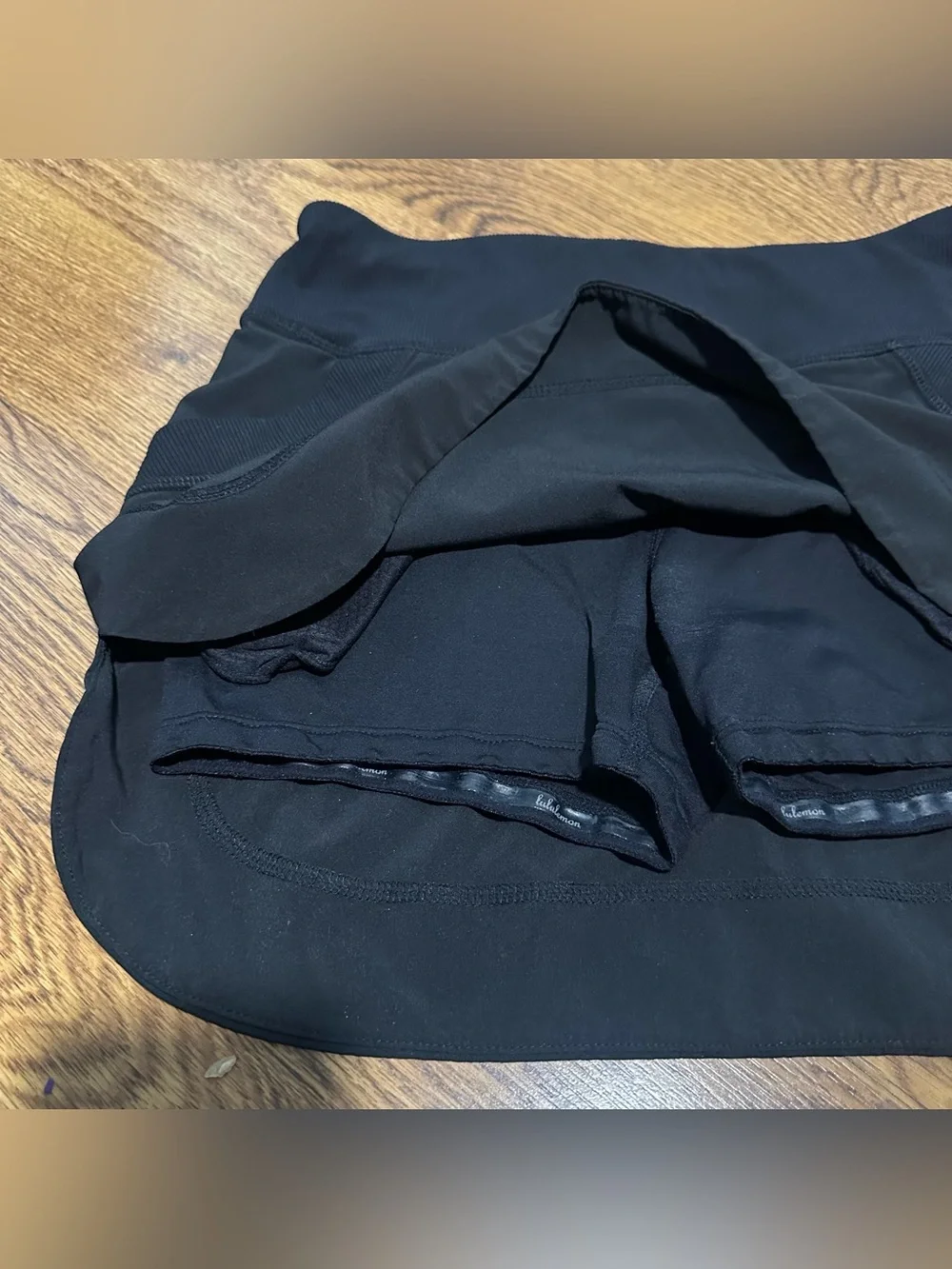 Lululemon Black Athletic Skort with Built-In Shorts size 2 sports